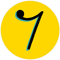 Achtelpause-Zeichen aus der Musik vor gelbem Kreis als Symbol für "Pause"