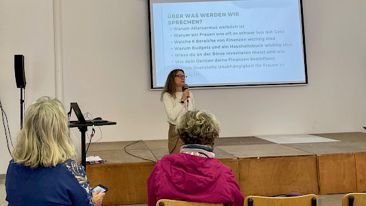 Keynote mit Alexandra Graßler von der Frauenfinanzschule